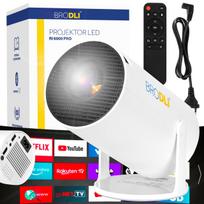 Nešiojamas LED projektorius, Android TV, Wi-Fi, Bluetooth