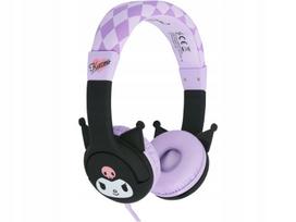 Antausinės ausinės OTL Kids Kuromi juodos ir violetinės