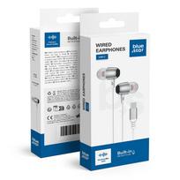 Laidinės ausinės BLUE STAR Type C su mikrofonu M09C 1,2 m baltos