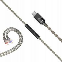 Ausinių laidas FiiO LS-TC2 Type-C 2-pin su mikrofonu ir nuotolinio valdymo pulteliu