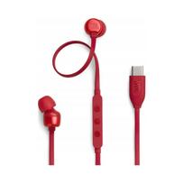 Laidinės ausinės JBL Tune 310C USB-C su mikrofonu, raudonos