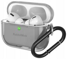 RabbitMob dėklas Apple AirPods Pro 3, juodas, PREMIUM TPU