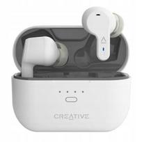 Belaidės ausinės Creative Zen Air Pro, baltos, Bluetooth 5.3, ANC