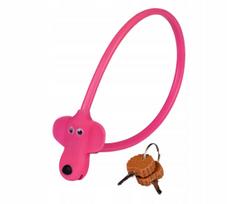 Vaikiška dviračio spyna KLS Kiddy DOG Pink su rakteliu