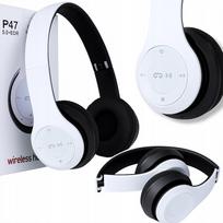 Belaidės ausinės ant ausų Bluetooth P47, sportui, žaidimams, sulankstomos, MP3