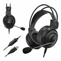 Žaidimų ausinės Kruger&Matz GH-10 su mikrofonu, laidinės, USB