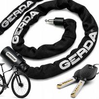 Dviračio apsauginė grandinė GERDA Contra 900/6V, 90 cm, 6 mm, juoda