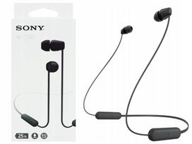 Belaidės ausinės SONY WI-C100B, IPX4, BT 5.0, 25h, Voice Assistant