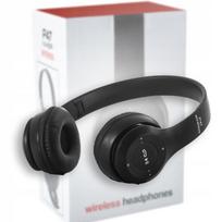 Bevielės ausinės su radiju, Bluetooth, AUX 3.5mm, juodos