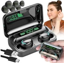 Belaidės sportinės ausinės BT5.1 su powerbank