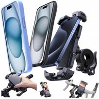 Dviračio telefono laikiklis, 360° reguliuojamas