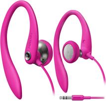 Ausinės Philips SHS3200 rožinės sportui