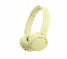 Antausinės ausinės SONY WH-CH520 Bluetooth 5.2 geltonos belaidės