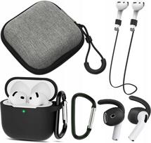 5 vienų AirPods 4 dėklų rinkinys su kabliuku ir laidu