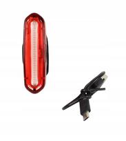 Galinis dviračio žibintas LED COB 50lm 200mAh USB HROCKS