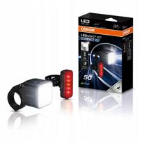 Dviračio žibintų rinkinys OSRAM priekinis ir galinis 50 lux StVZO USB