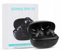 Belaidės ausinės SONIQ SPE 15 Bluetooth 5.3, atsparios vandeniui, 2 mikrofonai