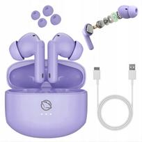 Belaidės Bluetooth ausinės Manta Rhythmo TWS Purple MTWS008