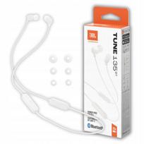 Belaidės ausinės JBL TUNE 135BT in-ear baltos Bluetooth
