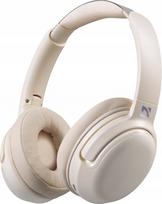 Belaidės ausinės ant ausų, Beige White, Bluetooth 5.4, ANC, 50 h, Gaming