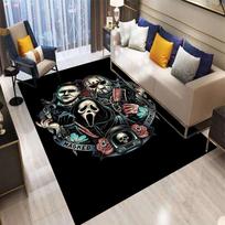 Horror Movie Character Chucky Saw Cartoon Area Rug,Carpet Rug for Living Room Bedroom Sofa Doormat Decoration Floor Mat 50X80CM