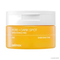 CELIMAX Pore + Dark Spot Brightening Pad 20 Sheets (+Free gift) yellow