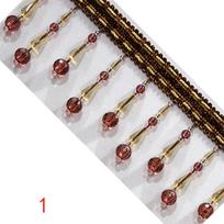 1M European Style Crystal Beads Lace Sewing Tassel Curtain Accessories Acrylic Pendant Edge Lampshade Upholstery Trim Decor