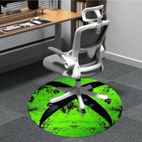 1 vnt. Xbox, Žaidimų biuro apvalus kilimas, Neslystantis, Minkštas ir patvarus biuro kilimas interjero dekoravimui, Puikiai tinka biurui, Graži dekoracija 80cm