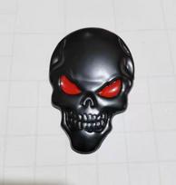 3D Kaukolė Vaiduoklio Galva Metalinė Automobilio Lipdukas - Harley Dekoratyvinis Lipdukas black