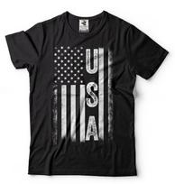 Amerikos vėliava JAV marškinėliai Nepriklausomybės diena liepos 4 d. marškinėliai JAV marškinėliai 4XL black