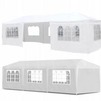 Sodo paviljonas, renginių ir maitinimo palapinė, baltas 3x9 m + 8 sienelės