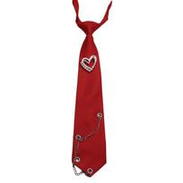 Fashion Korean Style Love Heart Tie Tassels Choker Long Necktie Geometric JK Shirt Tie JK Uniform Decoration raudona