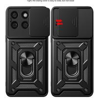 Capa For POCO X8 Pro Max X7 Pro X6 Case Armor Slide Camera Lens Protection Cover for Xiaomi POCO X7 Ring Stand Shockproof Funda Poco X8 Pro Max