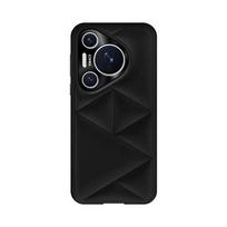 Case For Huawei Pura 70 Pro Plus Pura70 Ultra Cloud Grid Silicone PU Leather Back Cover Luxury Fashion Shell Shockproof Bumper For Pura 70 Ultra juoda