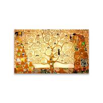 Gustav Klimt Tree of Life Print Poster Art Nouveau Home Decor Wall Art Print Poster Colorful Landscape Golden Wall Decoration 21X30CMNo Framed beige