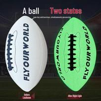 American-Style Luminous Glowing PU Football, Machine Sewn, Non-Slip, Sizes 6 & 9, Training Football. Size 6