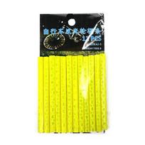 12Pcs Bicycle Lights Wheel Rim Spoke Clip Tube Safety Warning Light Cycling Bike Strip geltona