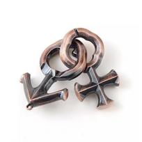 Meilės spynos dėlionė 3D metalinė IQ testas proto žaidimai žaislai galvosūkis suaugusiems vaikams fidget nerimui ir stresui žaislai ir pomėgiai