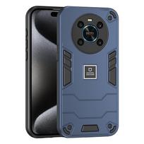 For Honor X9 X9A X9B Armor Shockproof Magnetic Phone Case For Honor X9A For Honor X9B Solid Color Hard PC+TPU Back Cover For Honor X9 mėlyna