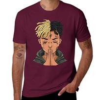 XXXTentation draw cartoon RIP legend Rap T-Shirt sublime heavyweights summer top men graphic t shirts S brown