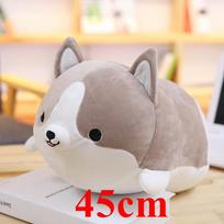 1 vnt. Mielas storas Shiba Inu ir Korgi šunų pliušiniai žaislai Kimšti minkšti Kawaii gyvūnų animacinių filmų pagalvės lėlės Dovana vaikams kūdikiams vaikams gray