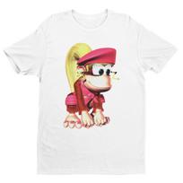 Dixie DKC2 Retro Arcade Premium Unisex T-shirt Character Art Gifts Gamers S įvairiaspalvis