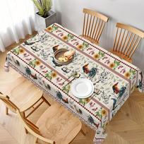 Crafted From Premium Polyester, This Tablecloth Has Fine Jacquard Weaving, Floral Embroidery and Hollow Cutouts. It Is Heat-resistant and Dustproof. 90x140cm