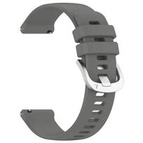 Compatible Silicone Wristband for Garmin Vivoactive 5/6 & Venu 3S (18/20/22MM Width) 18mm Smooth Strap tamsiai pilka spalva
