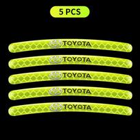 Automobilio Rato Padangos Ratlankio Stebulės Atspindintis Švytintis Emblemos Lipdukas Automobilio Stilius Toyota TRD GR Gazoo Racing Corolla Yaris Chr Auris Rav4 Prius Prado Avensis toyota 5pcs
