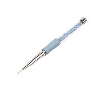 1Pc Nail Art Liner Drawing Brush Pen Nail Brushes Rhinestone Crystal Handle gray