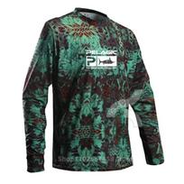 PELAGIC Fishing Suit Men's Long-Sleeve Fishing Suit Sea Fishing Quick-Dry Breathable Sun Protection Fishing Wear XXS