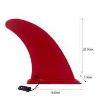 9inch Surf & SUP Single Fin Detachable Center Fin Replacement Quick Release Paddle Board Fin For Longboard, Surfboard And Paddleboard Nine-inch fin red#1
