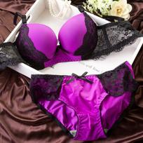 Liemenėlė Sexy Lace Girls Underwear Small Cup Thickening Collection Liemenėlių rinkinys 32/70AB