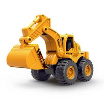 Excavator Bulldozer Engineering Car Simulation Off-Road Sliding Model Children Boy Toy Car Birthday Gift